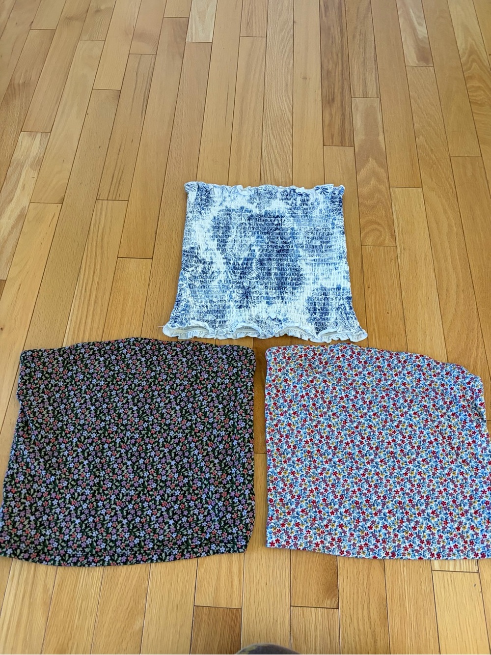 Floral Women’s Tube Tops- Set of 3